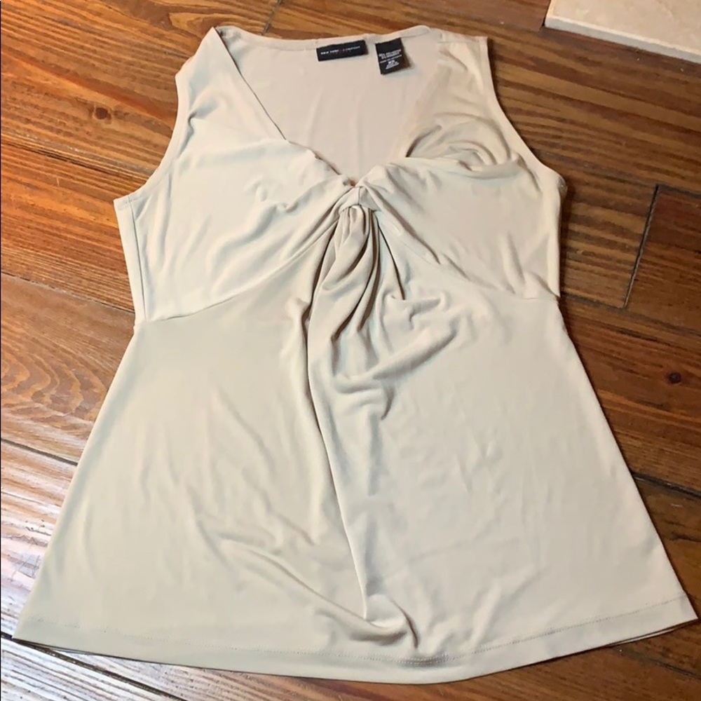NY&Company  tan blouse XS